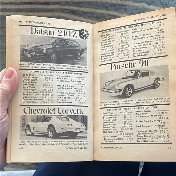 1974 Cars Consumer Guide Book - Picture 3 of 3